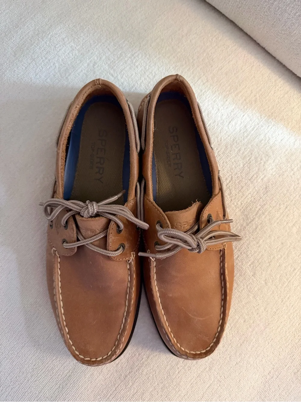 Sperry Tan Leather Classic 2-Eye Boat Shoes